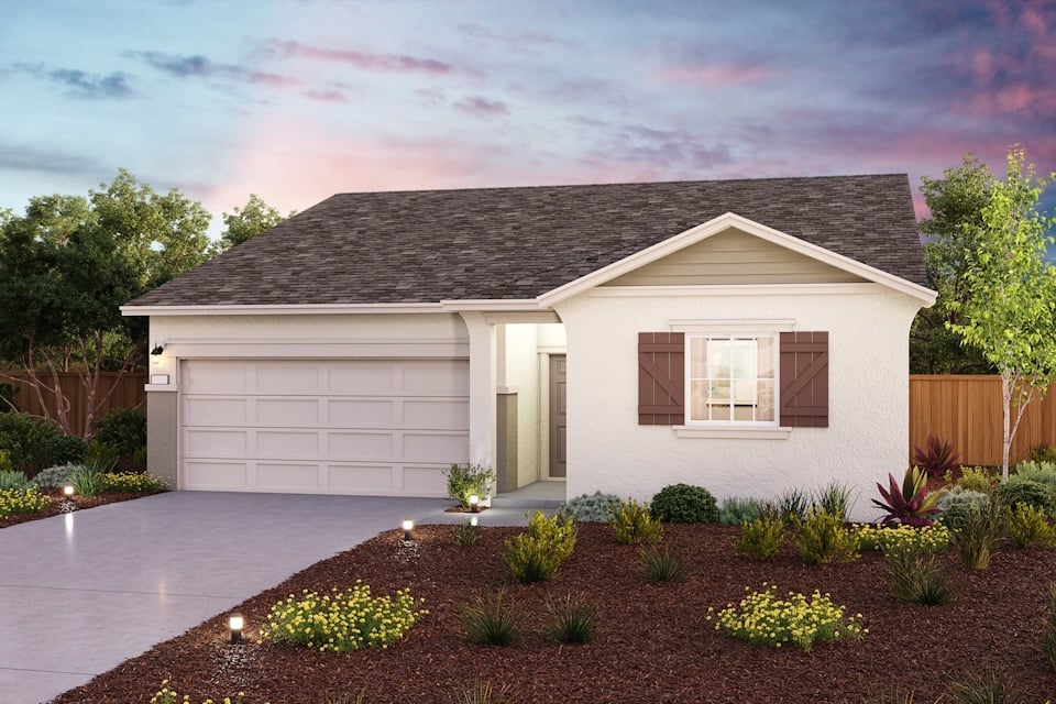 A house with a driveway and a driveway.