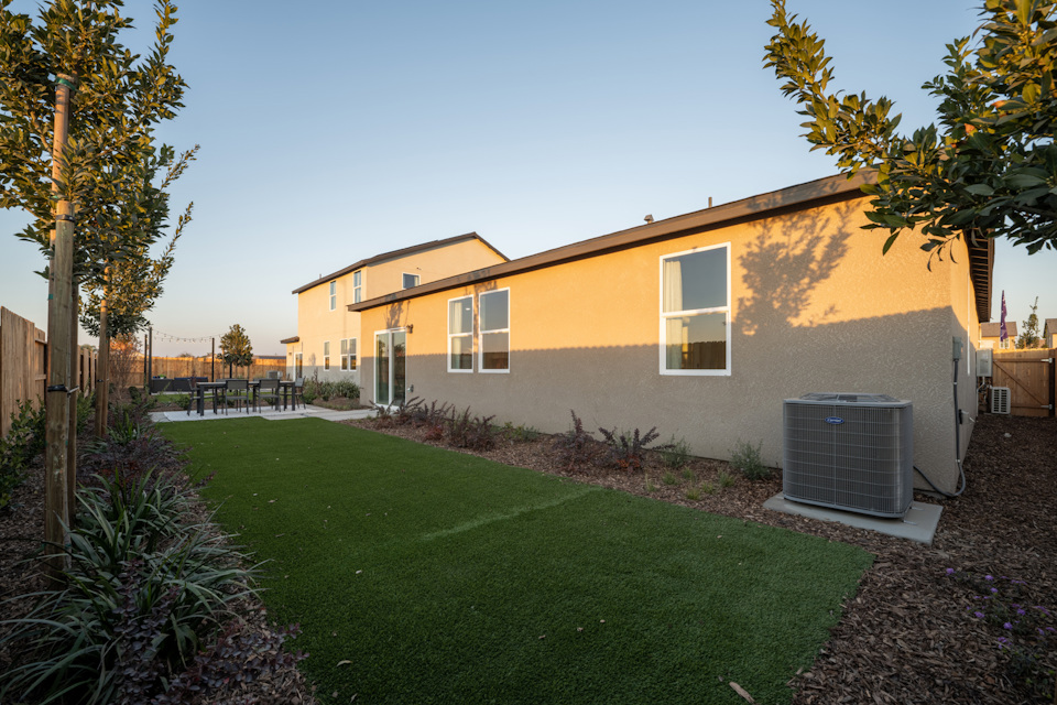 A house with a yard.