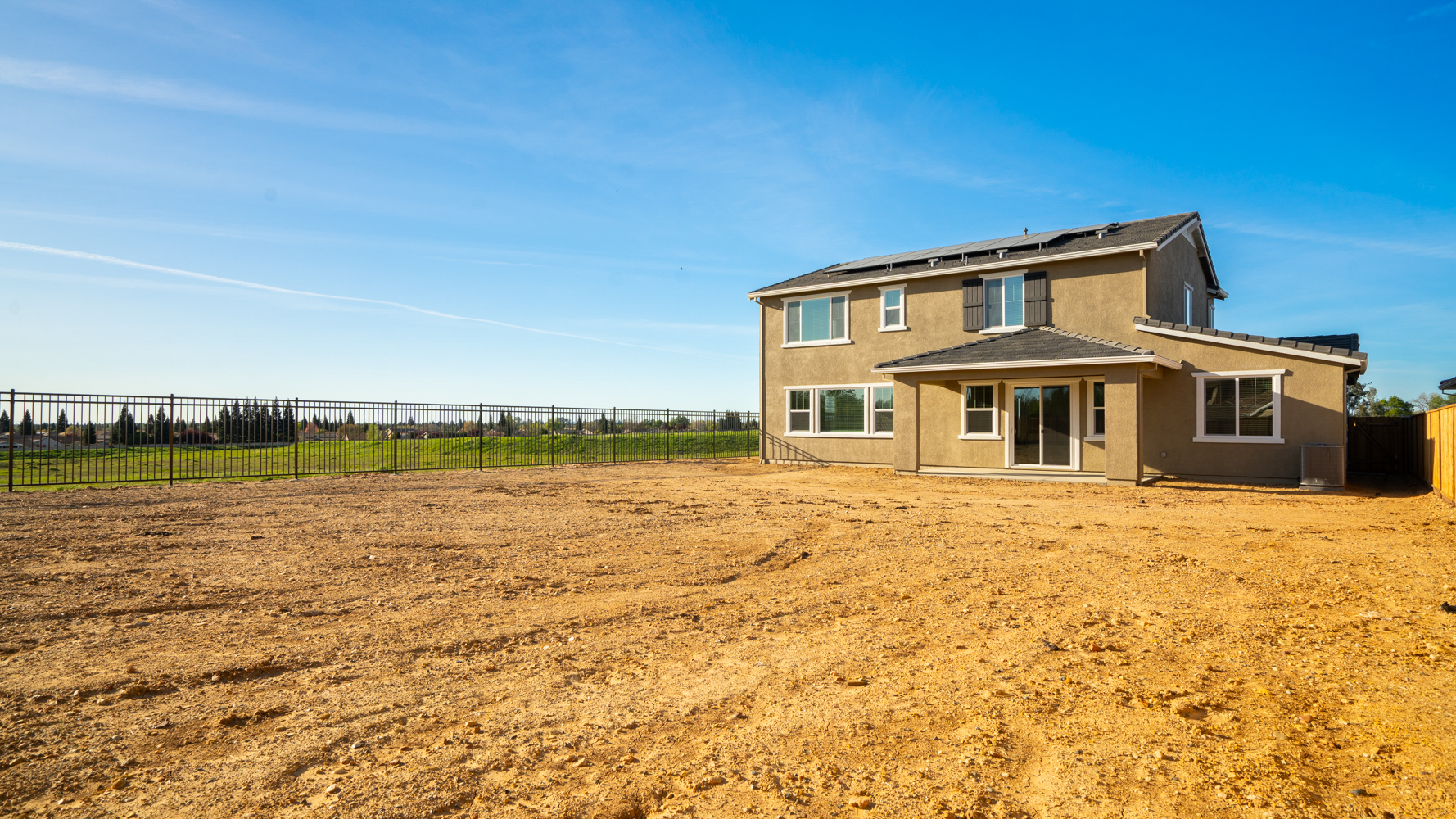 A house in a field.