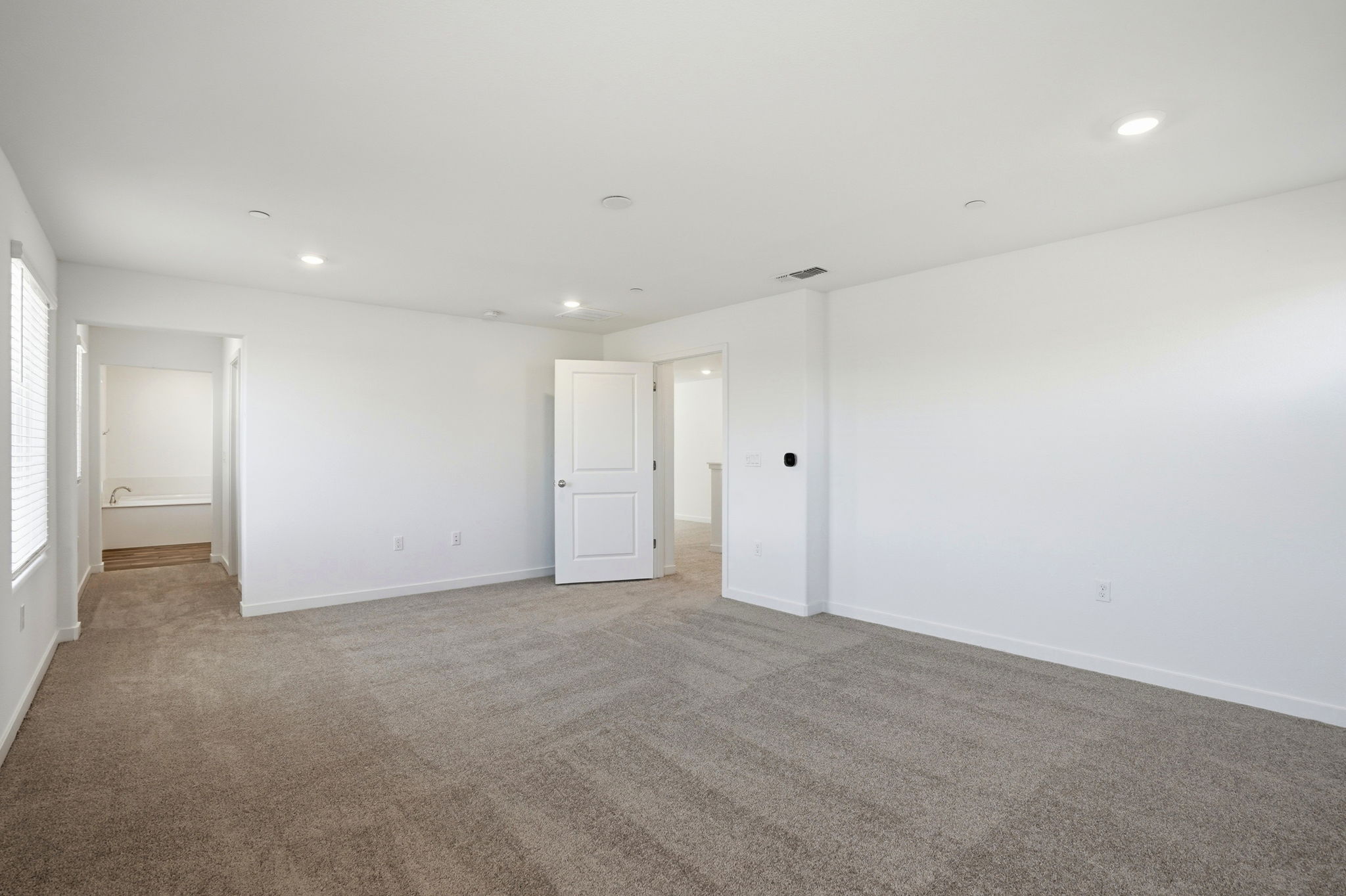 A room with white walls.