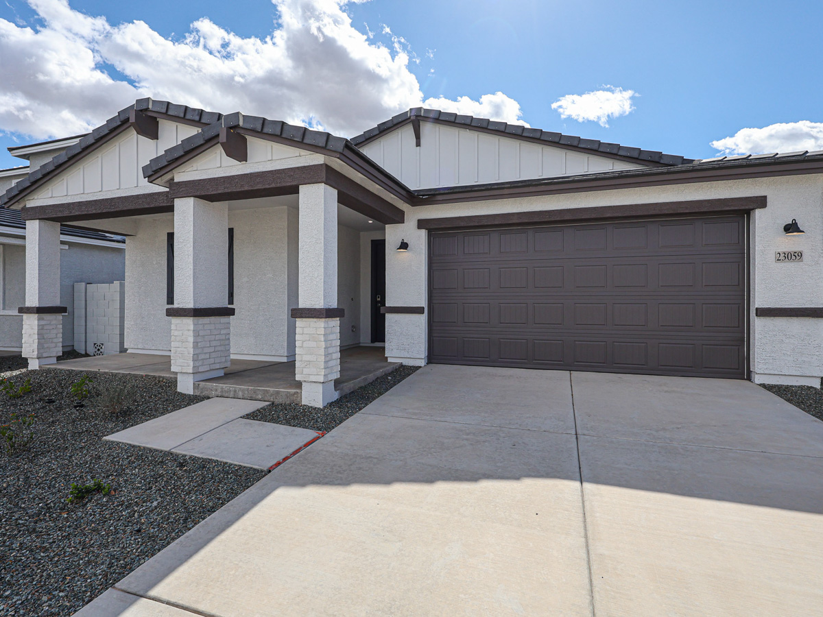 A building with a walkway.