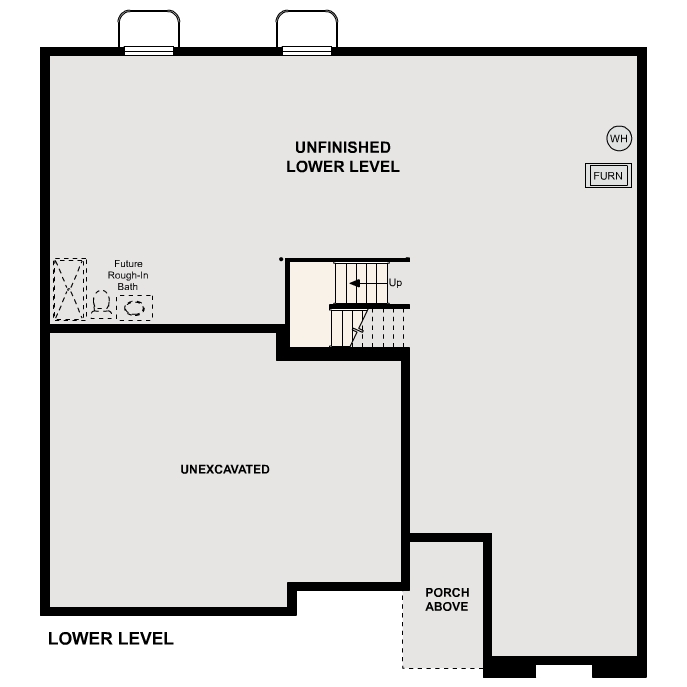 Diagram. Cornell Floorplan, Standard Basement