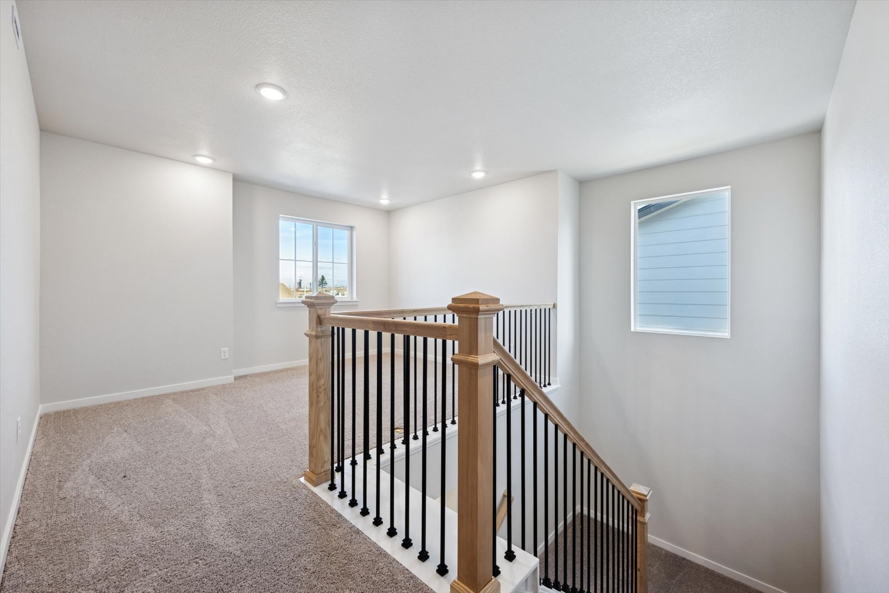 A staircase in a house.