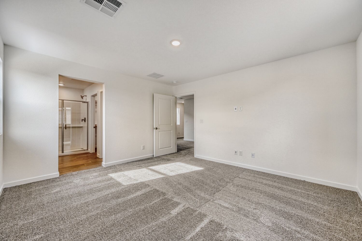 A room with white walls.