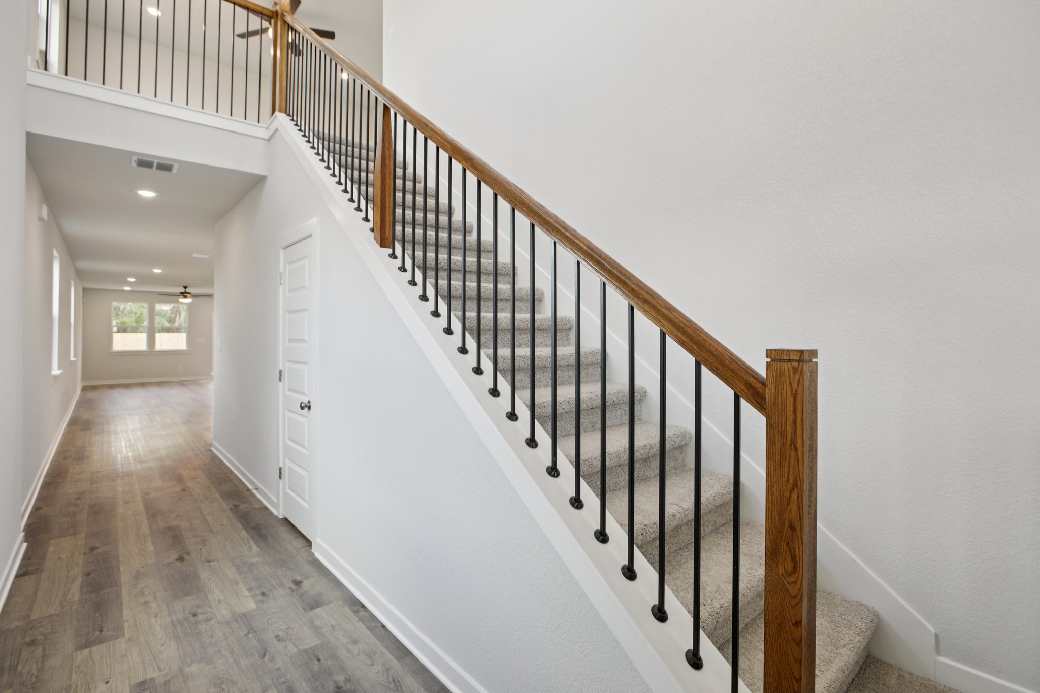 A staircase in a house.