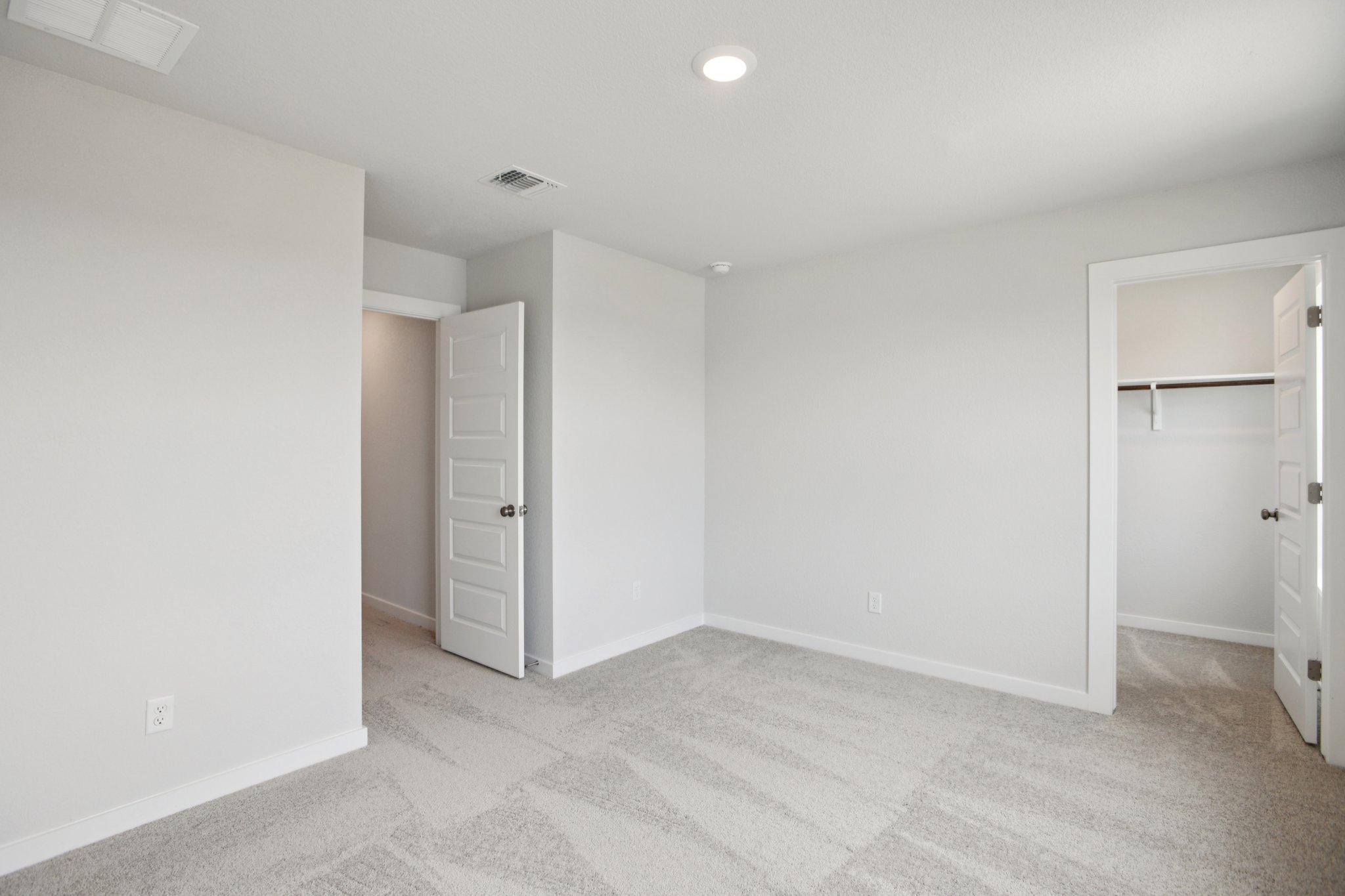 A room with white walls.