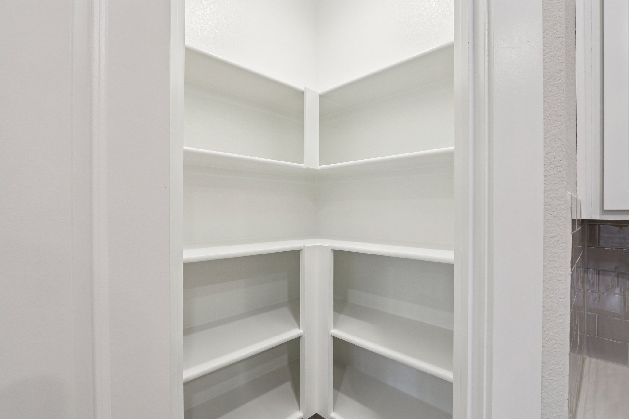 A white shelving unit.