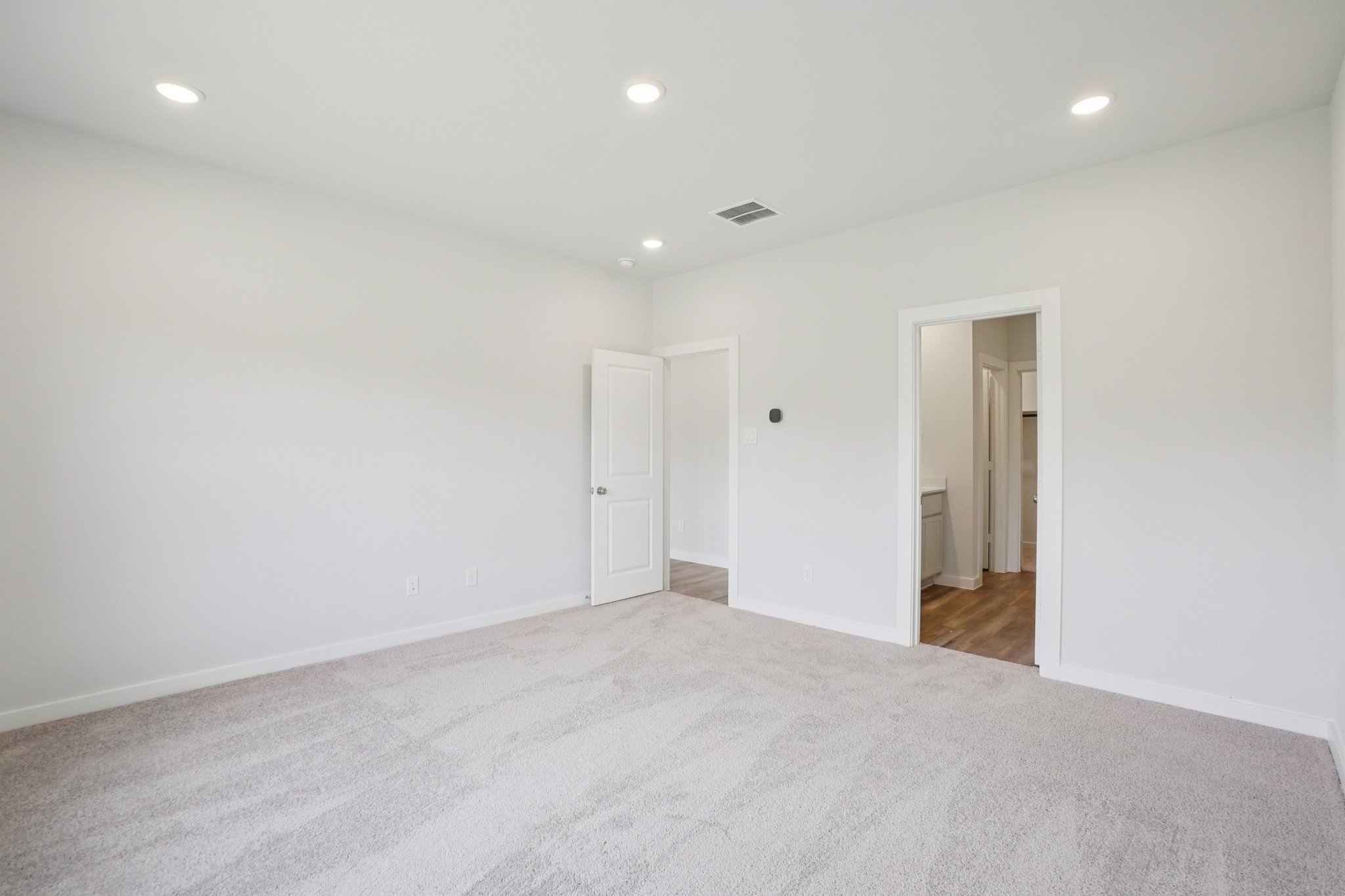 A room with white walls.