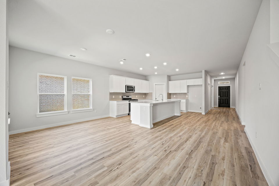 A large empty kitchen.