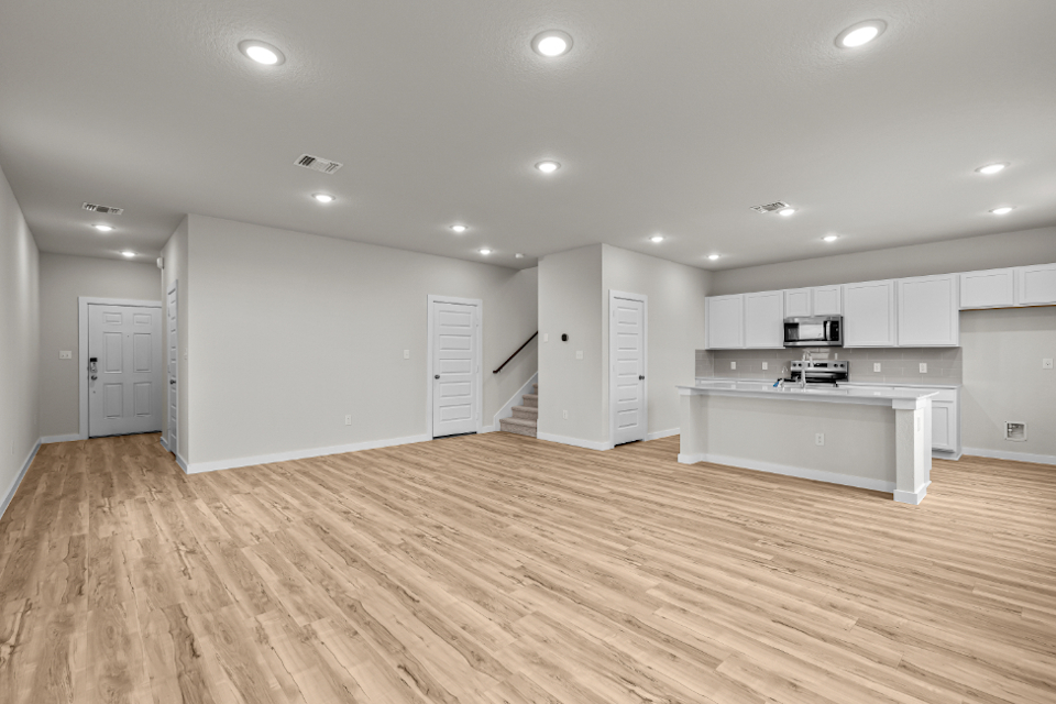 A large empty kitchen.