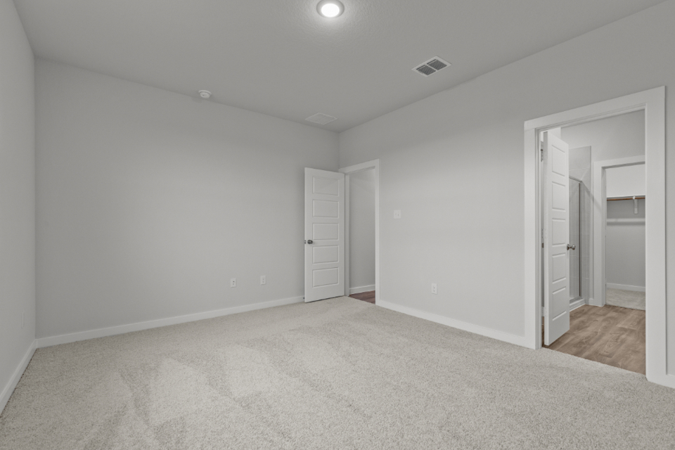 A room with white walls.