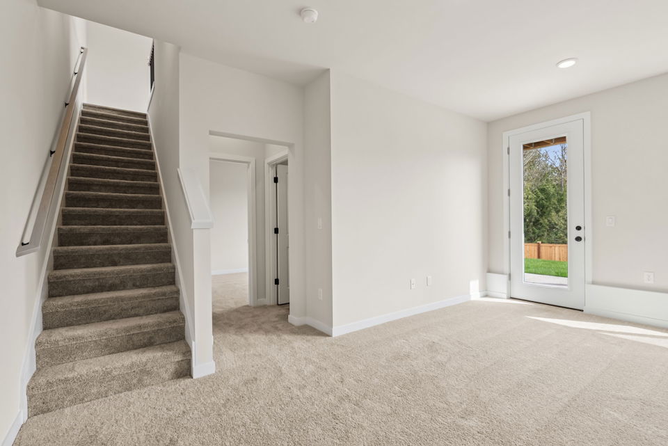 A staircase in a house.