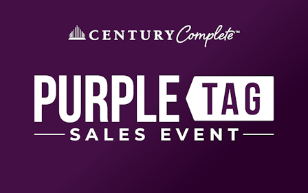 Century Complete Purple Tag Sale Text