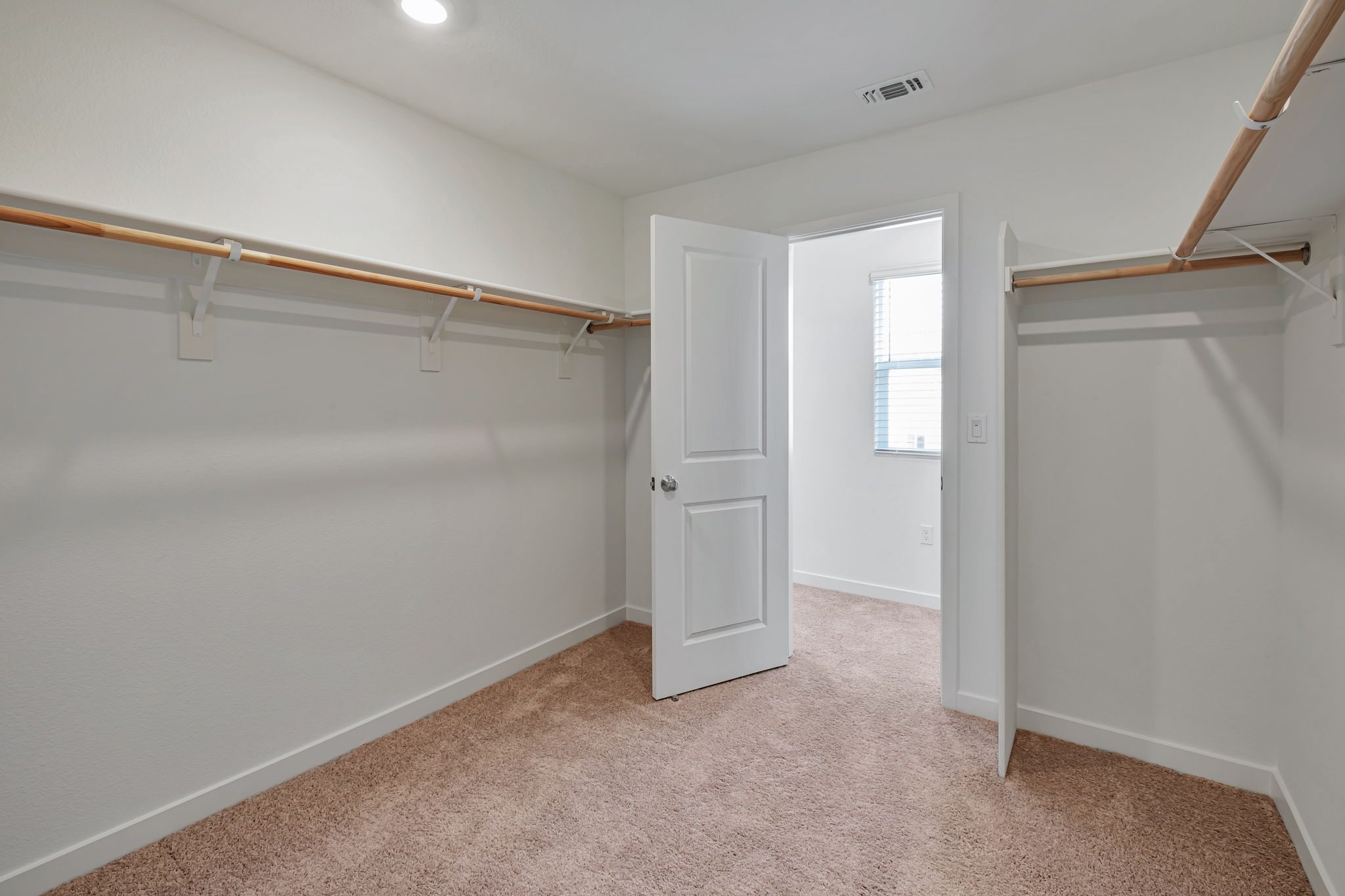 A room with white walls.